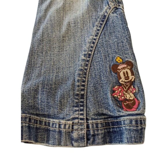 H&M x Disney Flare Leg Blue Jeans Girls Size 3-4 Yrs Mini Mouse Adjustable Waist - Picture 5 of 7